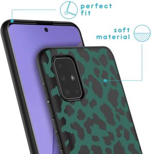 iMoshion Design Hülle Samsung Galaxy A51 - Leopard - Grün / Schwarz