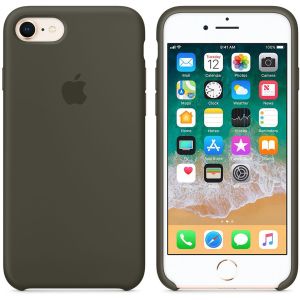 Apple Silikon-Case für das iPhone SE (2022 / 2020) / 8 / 7 - Dark Olive