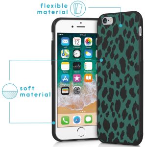 iMoshion Design Hülle iPhone 6 / 6s - Leopard - Grün / Schwarz