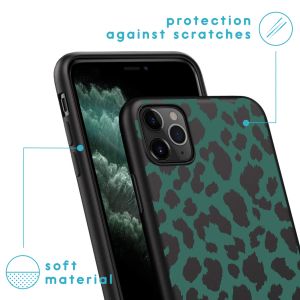 iMoshion Design Hülle iPhone 11 Pro - Leopard - Grün / Schwarz