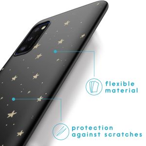 iMoshion Design Hülle für das Samsung Galaxy A41 - Sterne / Schwarz