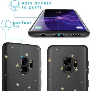 iMoshion Design Hülle für das Samsung Galaxy S9 - Sterne / Schwarz