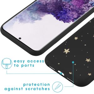 iMoshion Design Hülle für das Samsung Galaxy S20 Plus - Sterne / Schwarz