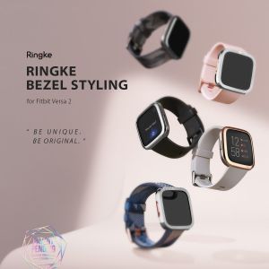 Ringke Bezel Styling Fitbit Versa 2 - Silber