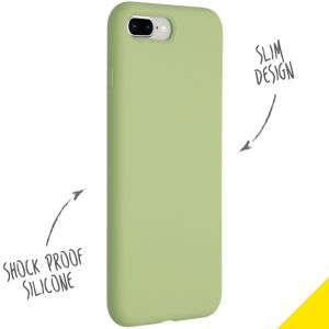 Accezz Liquid Silikoncase iPhone 8 Plus / 7 Plus - Grün