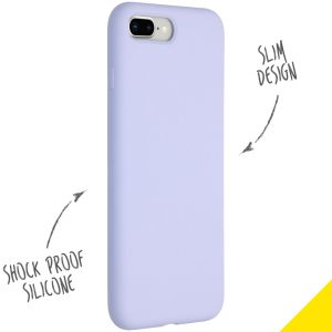 Accezz Liquid Silikoncase iPhone 8 Plus / 7 Plus - Lila