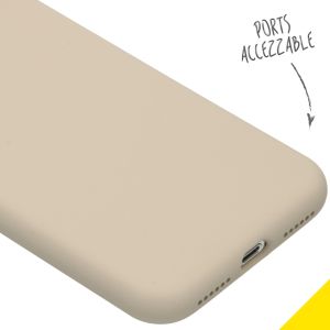 Accezz Liquid Silikoncase für das iPhone Xs / X - Stone