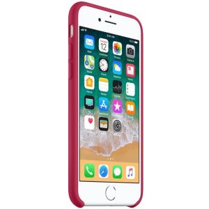Apple Silikon-Case für das iPhone SE (2022 / 2020) / 8 / 7 - Rose Red