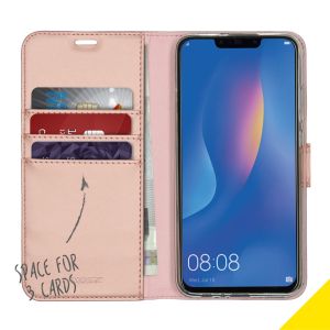 Accezz Wallet TPU Klapphülle Roségold für das Huawei P Smart (2019)