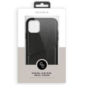 Selencia Vayu Veganes Leder-Backcover Schwarz für das iPhone 11