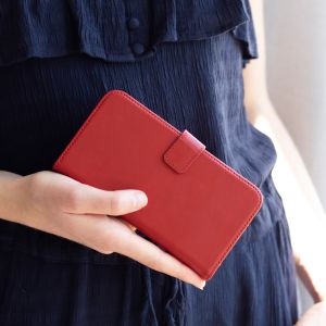 Selencia Echtleder Klapphülle Rot für das Samsung Galaxy A40