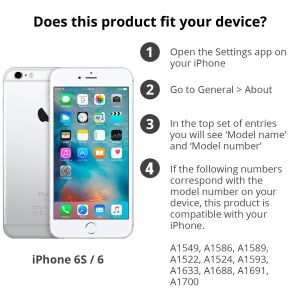 Apple Leder-Case für das iPhone 6 / 6s - Schwarz
