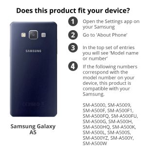 Schwarzes Gel Case für Samsung Galaxy A5