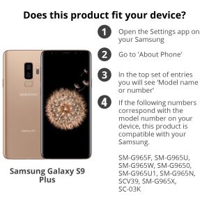Luxuriöse Portemonnaie-Klapphülle Braun Samsung Galaxy S9 Plus
