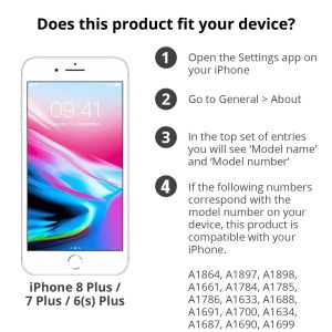 Accezz Protector + Applicator iPhone 8 Plus / 7 Plus / 6(s) Plus