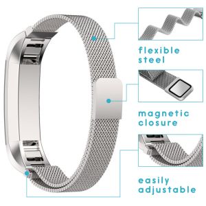 iMoshion Milanese Watch Armband Fitbit Alta (HR) - Silber
