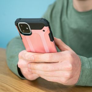 iMoshion Rugged Xtreme Case iPhone 12 (Pro) - Roségold