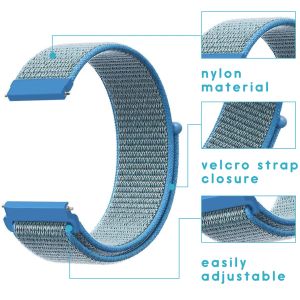 iMoshion Nylon-Armband Galaxy Watch 40/42mm / Active 2 42/44mm - Blau