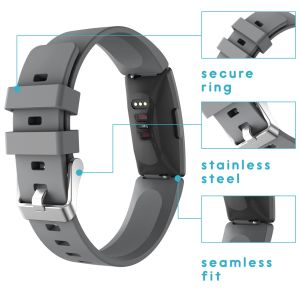 iMoshion Silikonband für die Fitbit Inspire - Grau