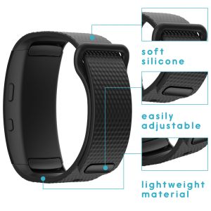 iMoshion Silikonband für das Samsung Gear Fit 2 / 2 Pro - Schwarz