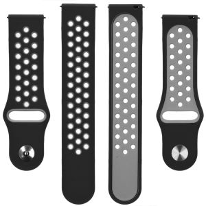 iMoshion Silikonband Sport Fitbit Versa 2 / Lite - Schwarz / Grau