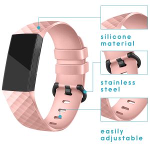 iMoshion Silikonband für die Fitbit Charge 3 / 4 - Rosa
