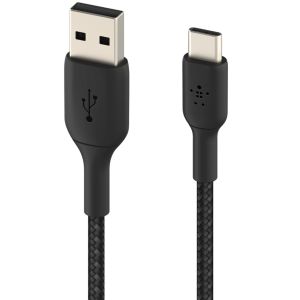 Belkin Boost↑Charge™ Braided USB-C-zu-USB-Kabel - 2 Meter - Schwarz