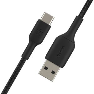 Belkin Boost↑Charge™ Braided USB-C-zu-USB-Kabel - 3 Meter - Schwarz
