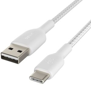 Belkin Boost↑Charge™ Braided USB-C-zu-USB-Kabel - 3 Meter - Weiß