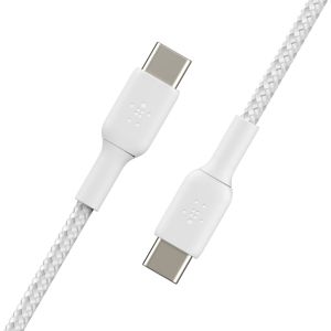 Belkin Boost↑Charge™ Braided USB-C-zu-USB-C Kabel - 1 Meter - Weiß