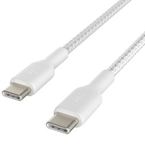 Belkin Boost↑Charge™ Braided USB-C-zu-USB-C Kabel - 1 Meter - Weiß
