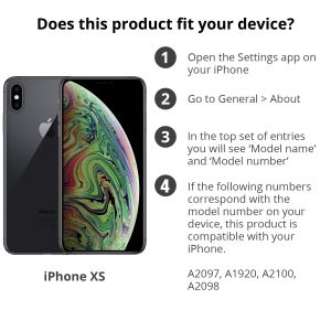 Apple Silikon-Case Dunkelblau für das iPhone Xs / X