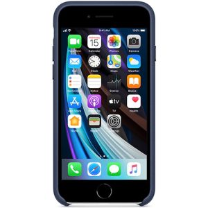 Apple Leder-Case für das iPhone SE (2022 / 2020) - Midnight Blue