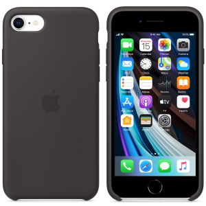 Apple Silikon-Case für das iPhone SE (2022 / 2020)  - Schwarz