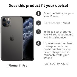 Accezz Wallet TPU Klapphülle Gold für das iPhone 11 Pro
