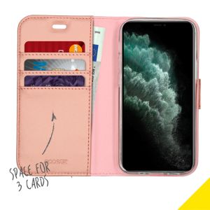 Accezz Wallet TPU Klapphülle für das iPhone 12 Mini - Roségold