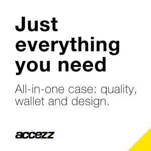 Accezz Wallet TPU Klapphülle für das iPhone 12 Pro Max - Schwarz