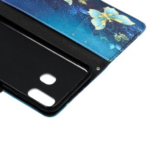 Design TPU Klapphülle für das Samsung Galaxy A40