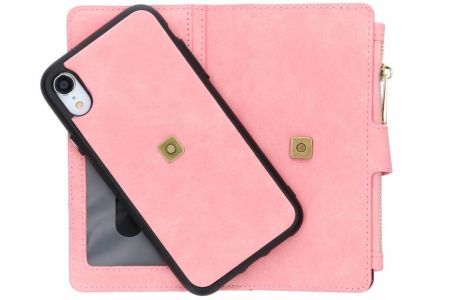 Luxuriöse Portemonnaie-Klapphülle Rosa für das iPhone Xr