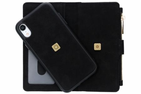 Luxuriöse Portemonnaie-Klapphülle Schwarz für das iPhone Xr