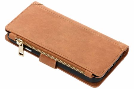 Luxuriöse Portemonnaie-Klapphülle Braun für das iPhone Xr