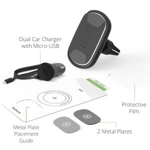 iOttie iTap 2 Wireless Fast Charging Mount – Handyhalterung für das Auto – Lüftungsgitter – magnetisch – schwarz
