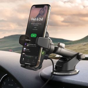 iOttie AutoSense Wireless Fast Charging Mount – Handyhalterung für das Auto – Armaturenbrett und Lüftungsgitter – schwarz
