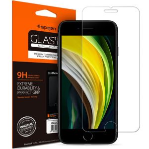 Spigen GLAStR Slim Tempered Glass Screen Protector für das iPhone SE (2022 / 2020) / 8 / 7