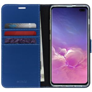 Accezz Wallet TPU Klapphülle Blau für das Samsung Galaxy S10 Plus