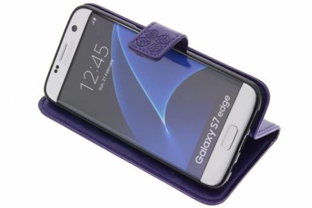 Kleeblumen Klapphülle für Samsung Galaxy S7 Edge