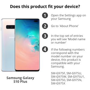 Mandala Klapphülle Grau Samsung Galaxy S10 Plus