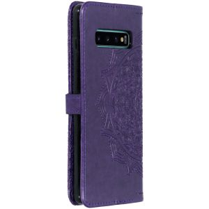 Mandala Klapphülle Violett Samsung Galaxy S10 Plus