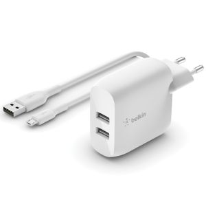 Belkin Boost↑Charge™ ﻿Dual USB Wand-Ladegerät + Micro-USB Kabel