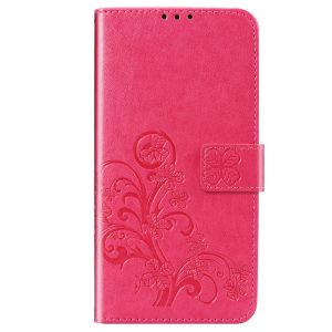 Kleeblumen Klapphülle Fuchsia  Xiaomi Redmi Note 8 / Note 8 (2021)